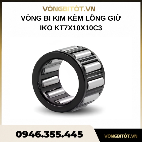 Vòng bi kim kèm lồng giữ IKO KT7x10x10C3