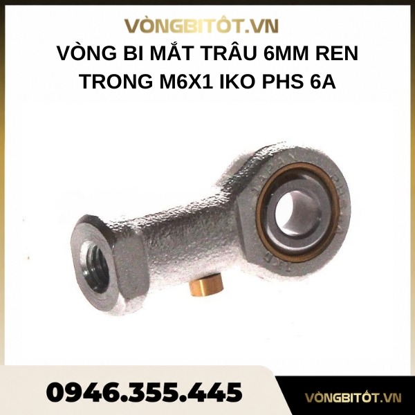 Vòng bi mắt trâu 6mm ren trong M6x1 IKO PHS 6A