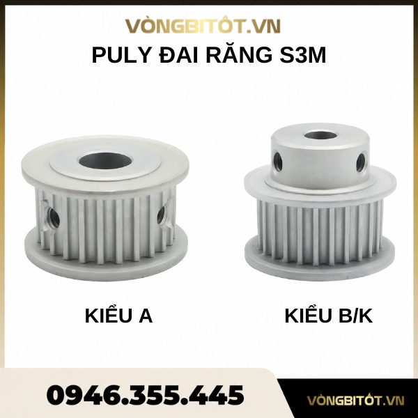 Puly đai răng S3M