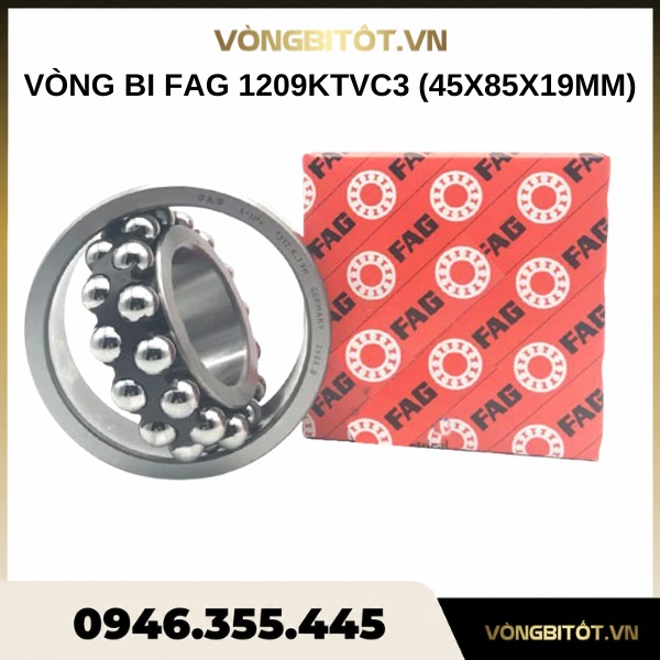 Vòng bi FAG 1209KTVC3 (45x85x19mm)