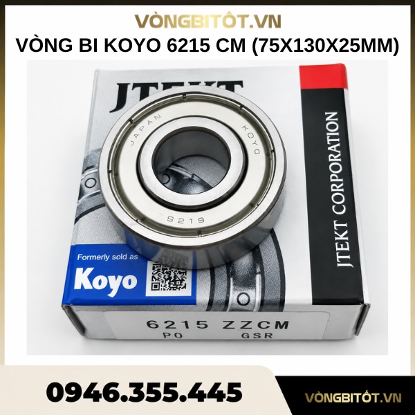 Vòng bi KOYO 6215 CM (75x130x25mm)