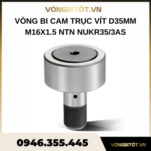 Vòng bi cam dẫn hướng trục vít D35mm M16x1.5 NTN NUKR35/3AS