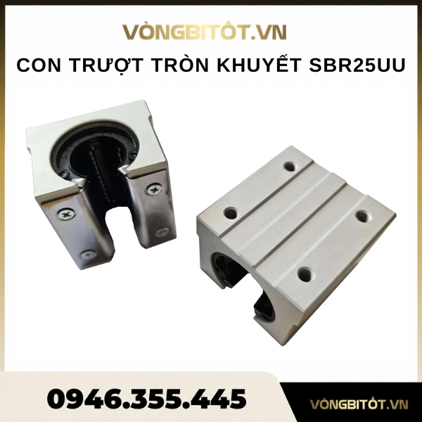 Con trượt tròn khuyết SBR25UU