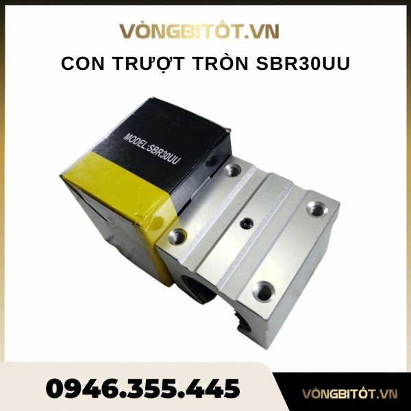 Con trượt tròn khuyết SBR30UU (Con trượt tròn Ф30)