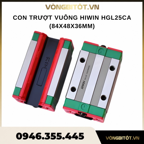Con trượt vuông HIWIN HGL25CA