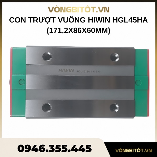Con trượt vuông HIWIN HGL45HA (171,2x86x60mm)