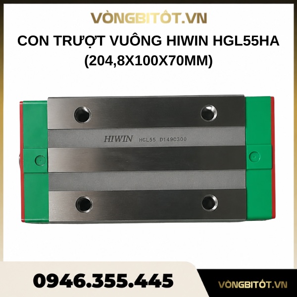 Con trượt vuông HIWIN HGL55HA (204,8x100x70mm)
