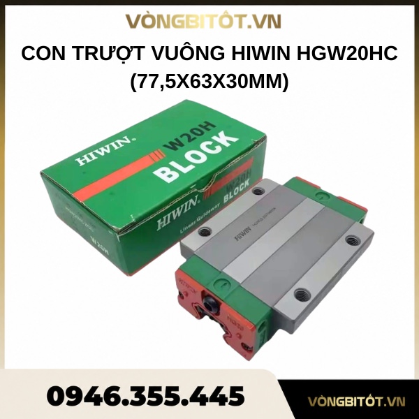 Con trượt vuông HIWIN HGW20HC