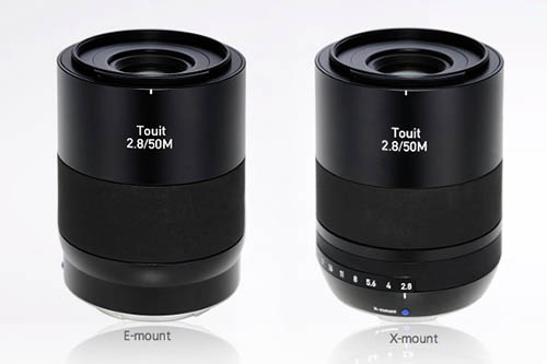 Zeiss giới thiệu ống kính macro Touit 2.8/50M cho Fujifilm X và Sony NEX, giá 999 USD