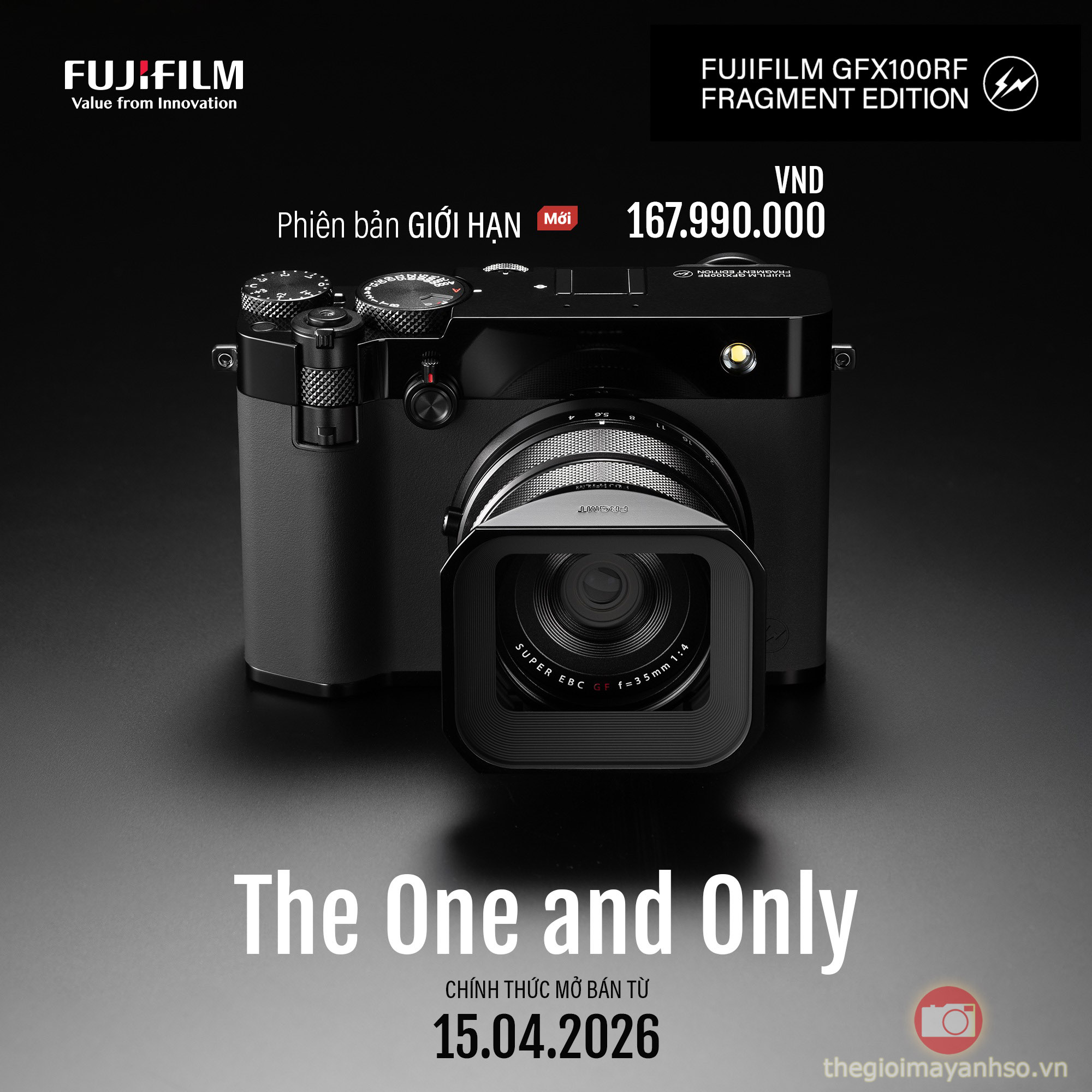 Ra Mắt Fujifilm GFX100RF bản giới hạn Fragment Edition