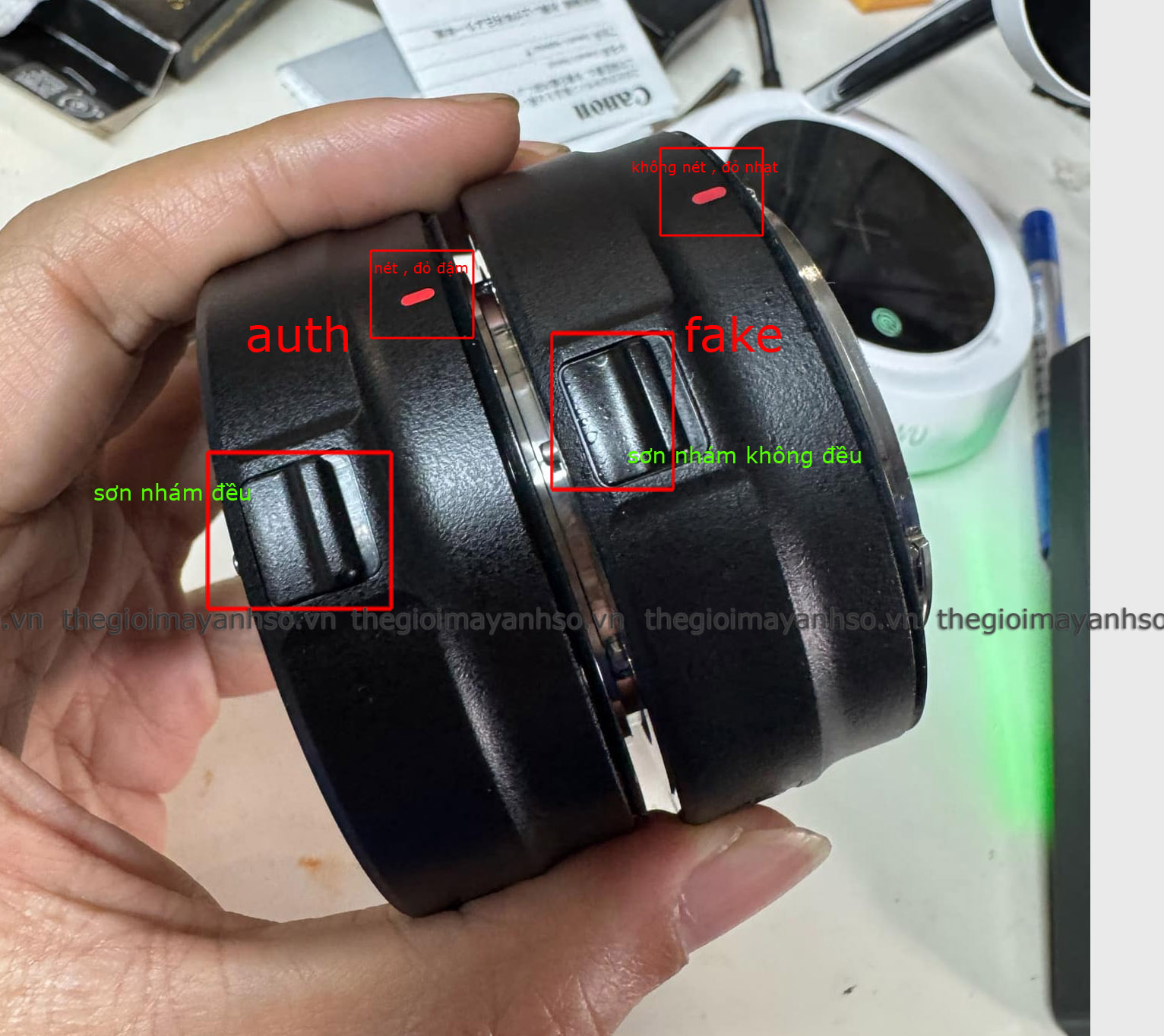 Chú ý : Cảnh báo thị trường đã xuất hiện Mount Canon R fake