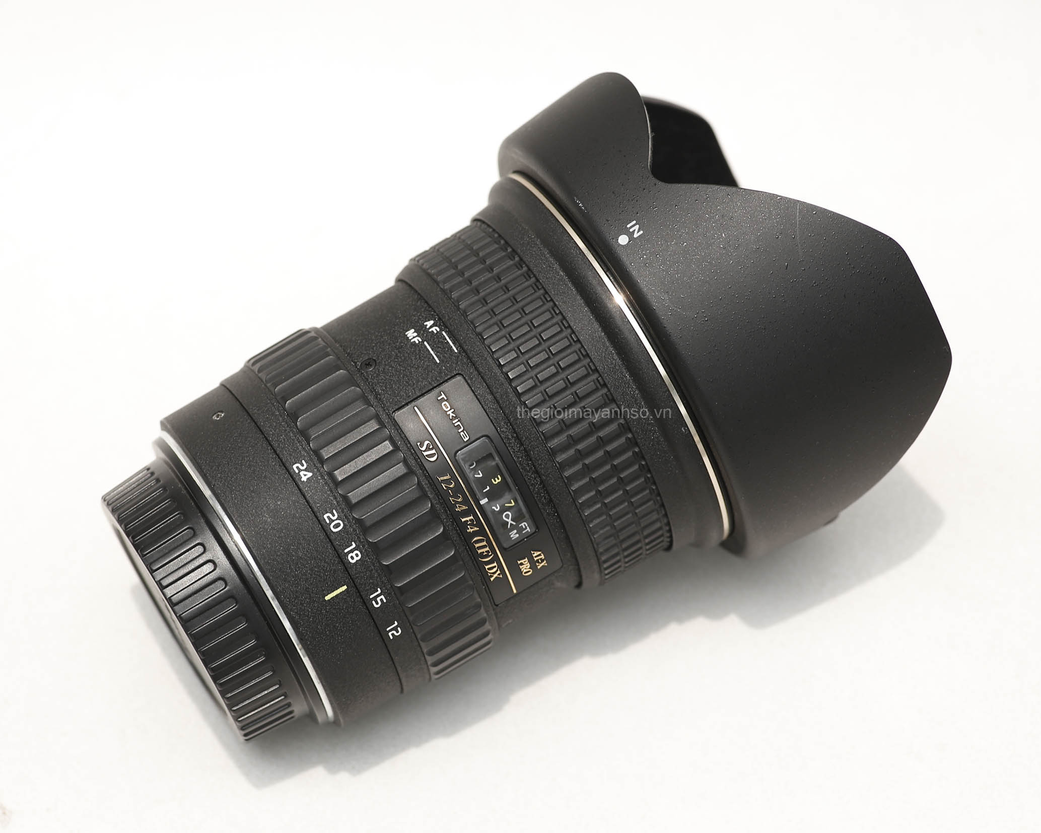 Ống kính Tokina AF 12-24mm f/4 AT-X Pro DX II For Canon len 90%