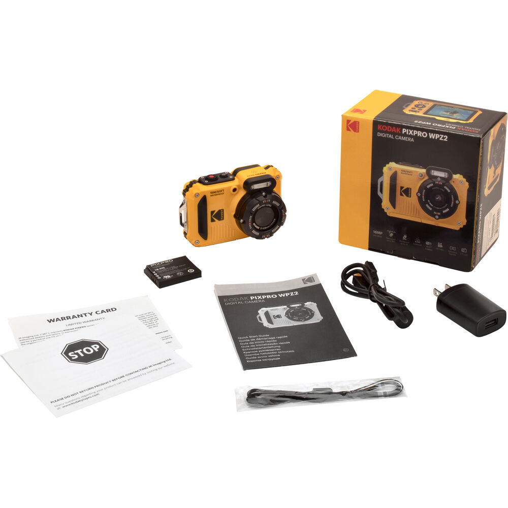 Kodak Pixpro WPZ2 Red/ White/  Yellow - Waterproof compact camera