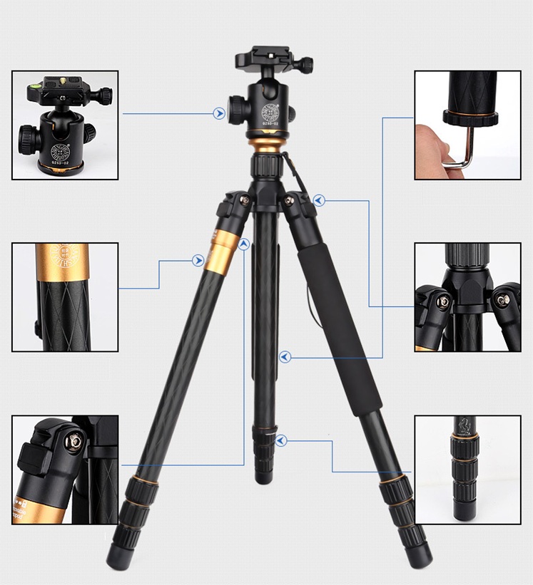 Chân máy ảnh Tripod Beike Q999