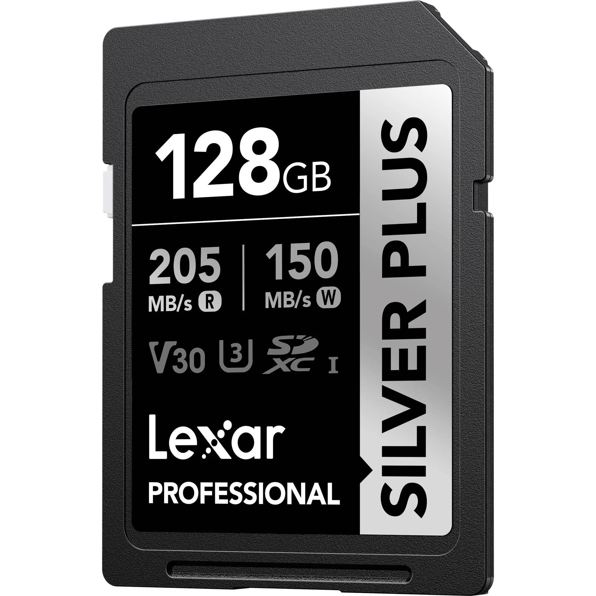 Thẻ nhớ SD Lexar 128GB Professional SILVER PLUS UHS-I V30 205MB/s