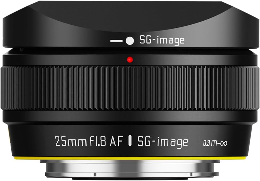 SG image AF 25mm f/1.8 for Fuji - Sony - Nikon Z