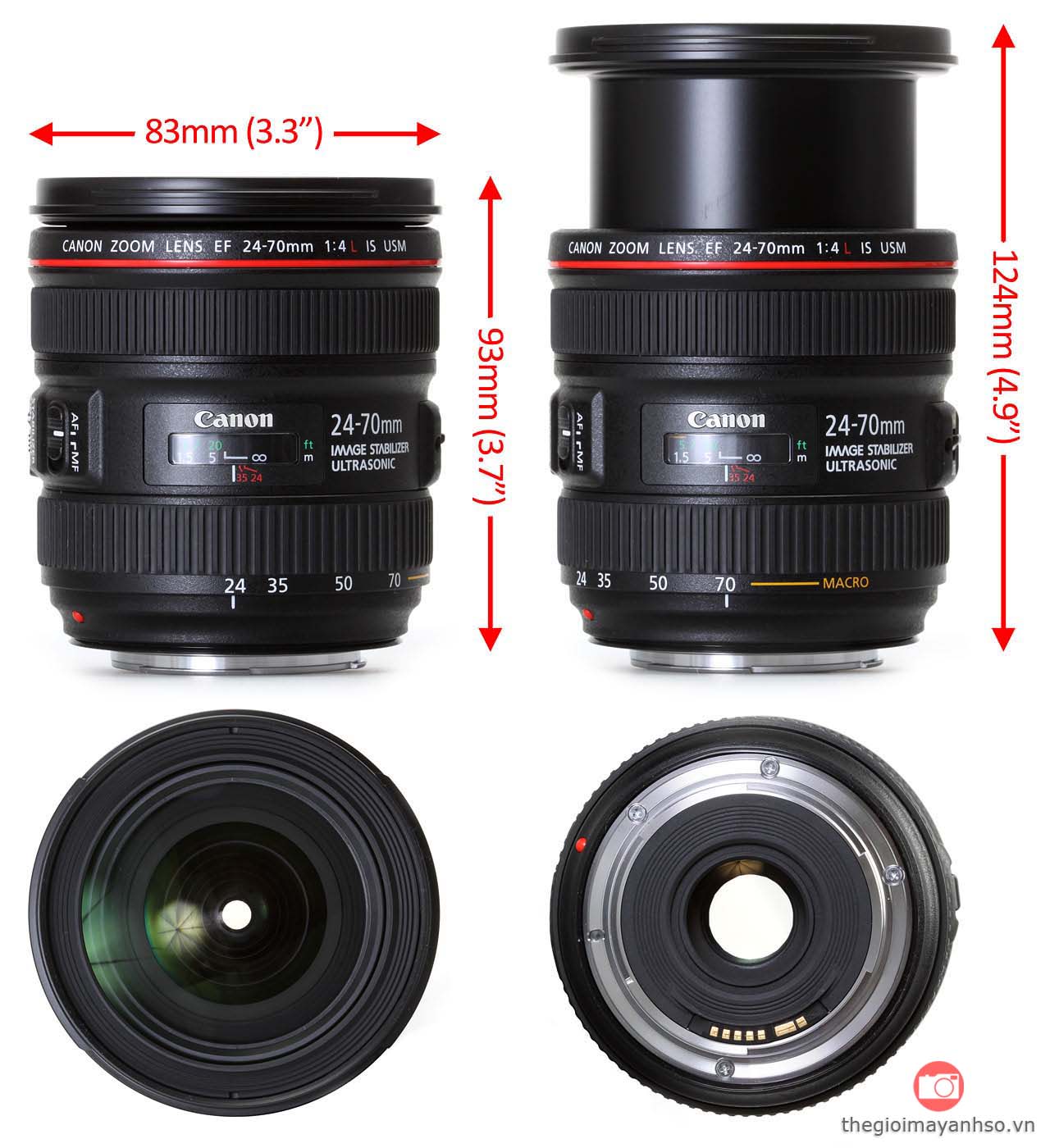 Canon EF 24-70mm f/4L IS USM Lens Thế giới máy ảnh số