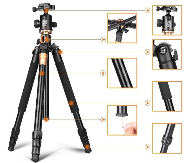 Chân máy ảnh Tripod Beike Q-999H