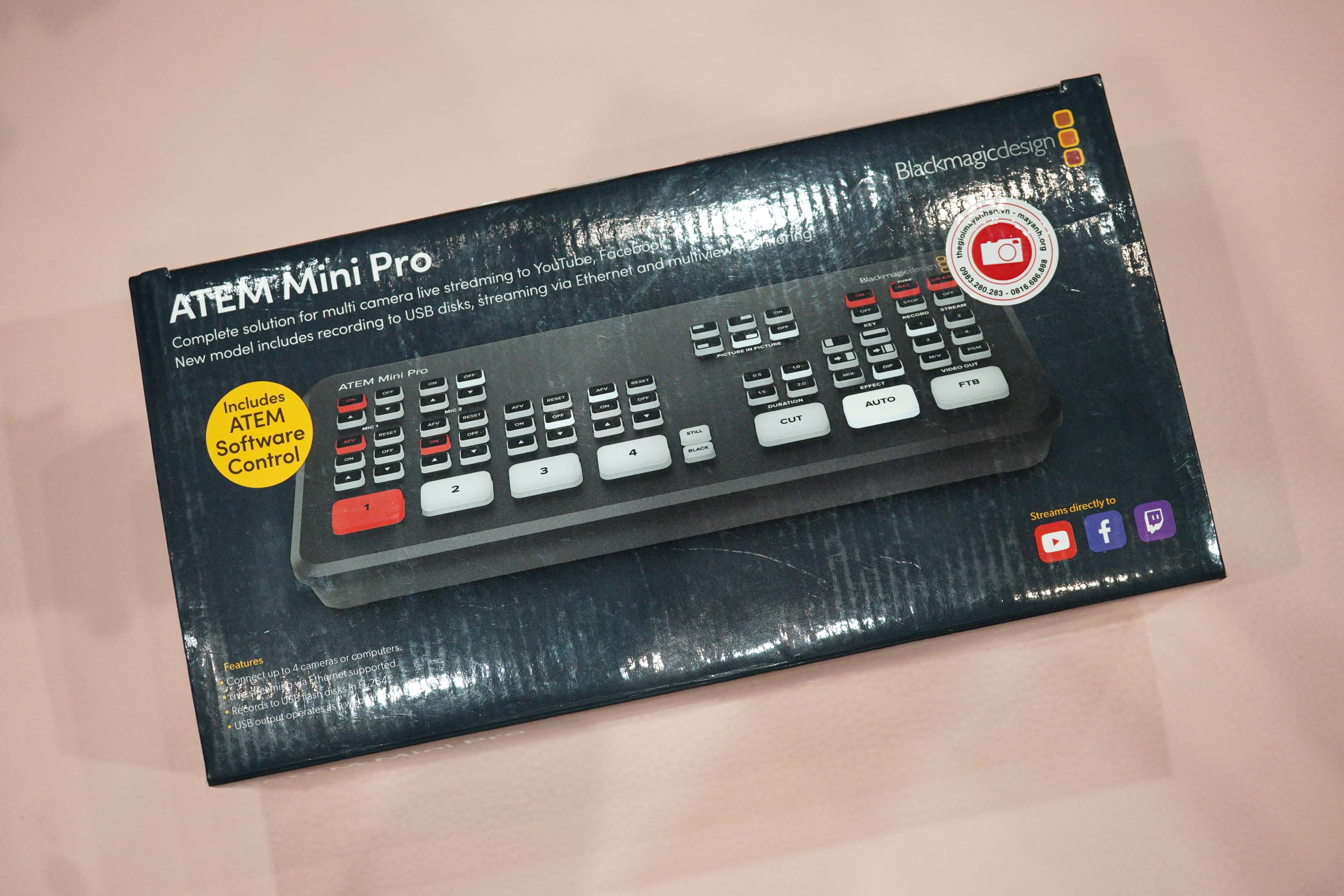 Bộ trộn hình Blackmagic ATEM Mini Pro