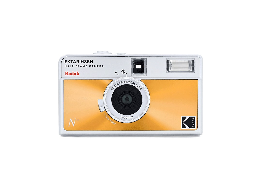 Kodak Film Camera Ektar H35N Silver /  Orange