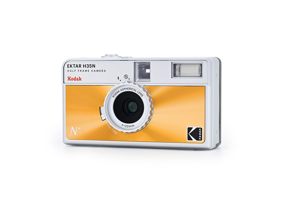 Kodak Film Camera Ektar H35N Silver /  Orange