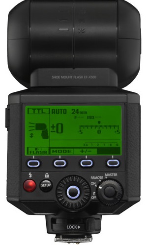 Flash Fujifilm EF-X500 + Đế pin (Đẹp như mới)
