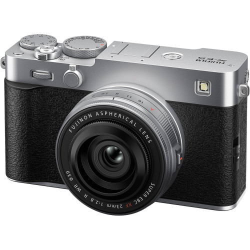 Máy Ảnh Fujifilm X-E5 + Lens XF 23mm F/2.8 R WR (Silver) | Chính Hãng