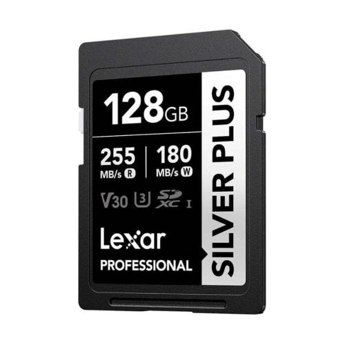 Thẻ nhớ Lexar Professional Silver Plus SDXC UHS-I V30 128GB 255MB/s 180MB/s | Chính Hãng