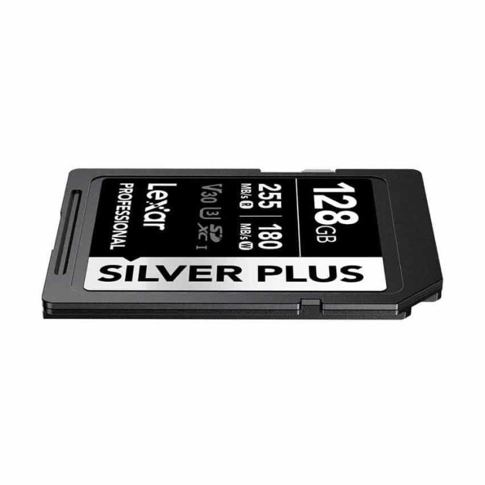 Thẻ nhớ Lexar Professional Silver Plus SDXC UHS-I V30 128GB 255MB/s 180MB/s | Chính Hãng