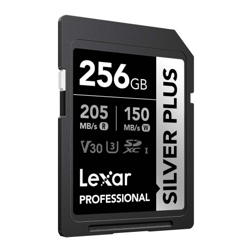 Thẻ Nhớ Lexar SDXC 256GB Silver Plus 205MB/s 150MB/s | Chính Hãng