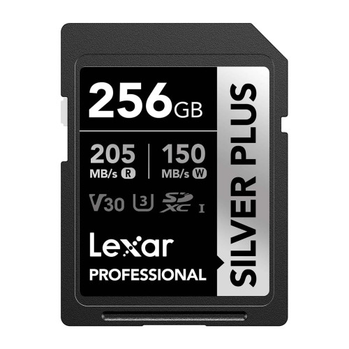 Thẻ Nhớ Lexar SDXC 256GB Silver Plus 205MB/s 150MB/s | Chính Hãng