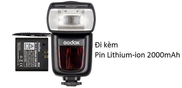 Đèn Flash GODOX V860II kèm sạc và pin Lithium cho Canon / Nikon / Sony