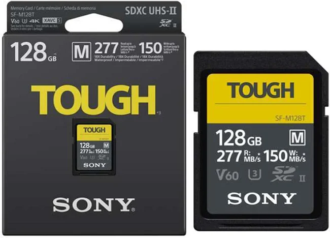 Thẻ nhớ Sony CFexpress  128GB SDXC SF-M series TOUGH UHS-II 277/150MB/s