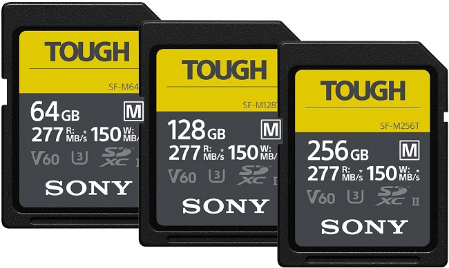 Thẻ nhớ Sony TOUGH 256Gb 277Mb/150Mb SF-M SDXC II (Chính Hãng)