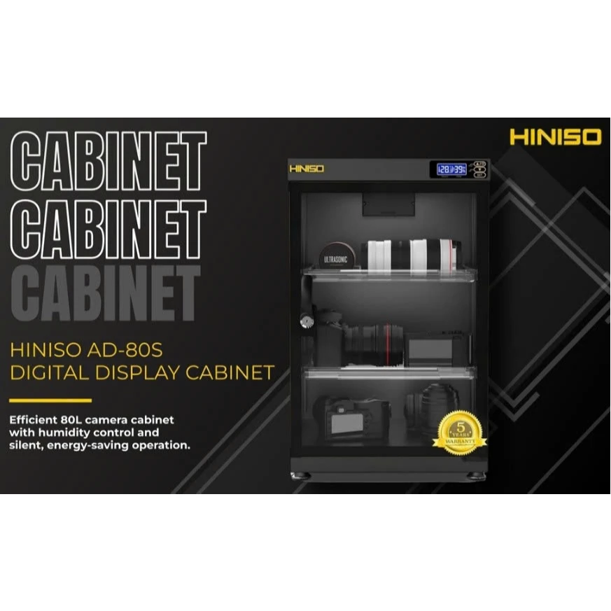 Tủ Chống Ẩm Cao Cấp HINISO AD-80S (80 Lít)