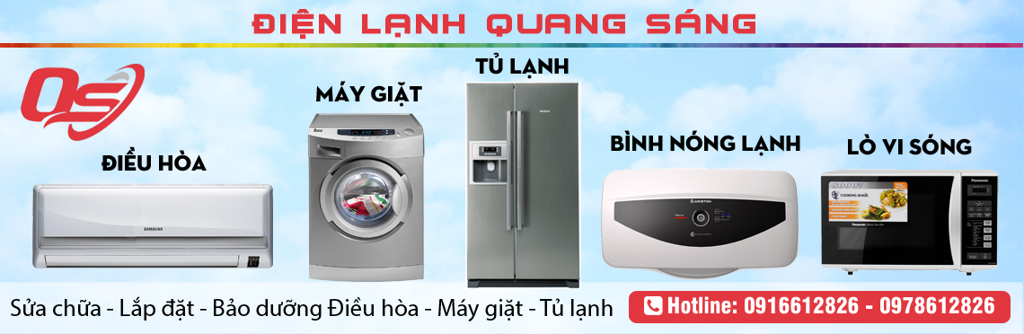 Điện lạnh Quang Sáng - Chuyên sửa chữa Điều hòa - Tủ lạnh - Máy giặt