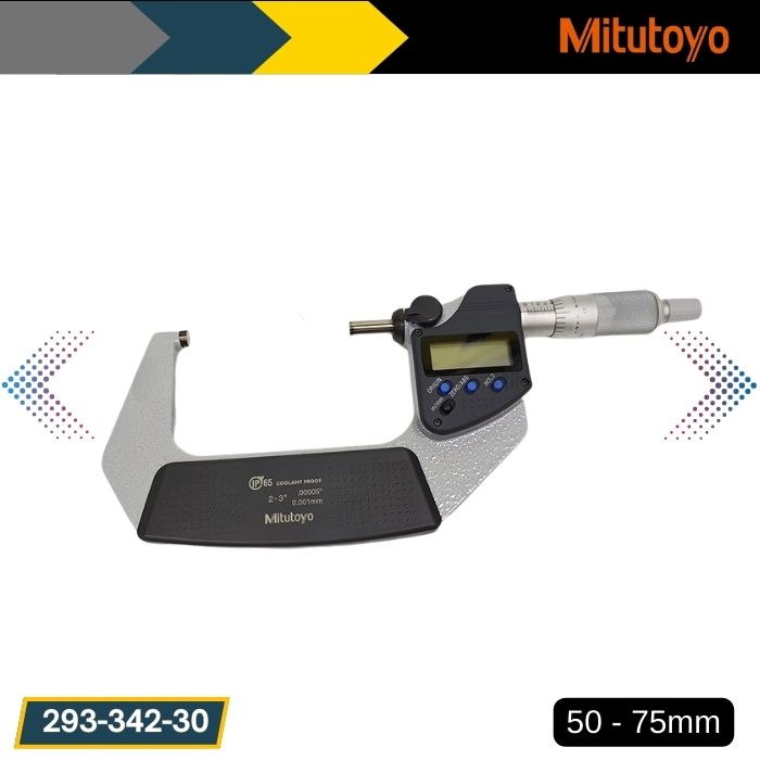 Panme điện tử đo ngoài Mitutoyo 293-342-30 (50 – 75mm / 2-3'')