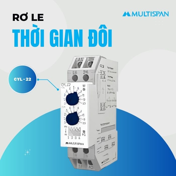 Rơ le thời gian đôi CYL-22 Multispan