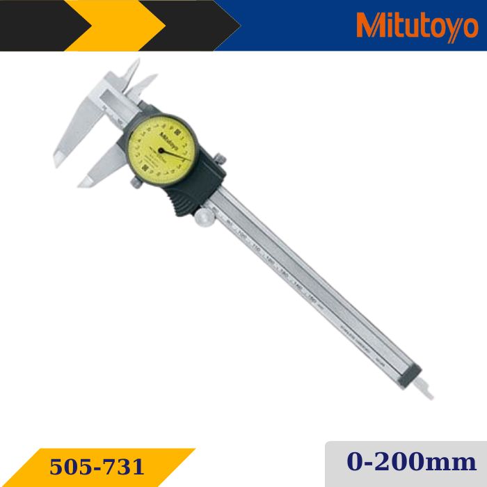 Thước cặp đồng hồ Mitutoyo 505-731 (0 - 200mm)