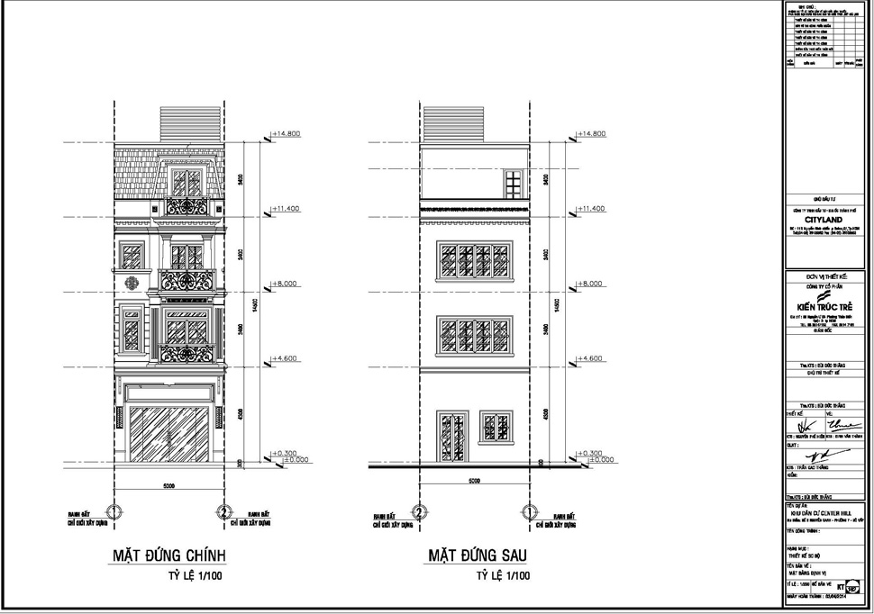 Mẫu K1 (100m2)