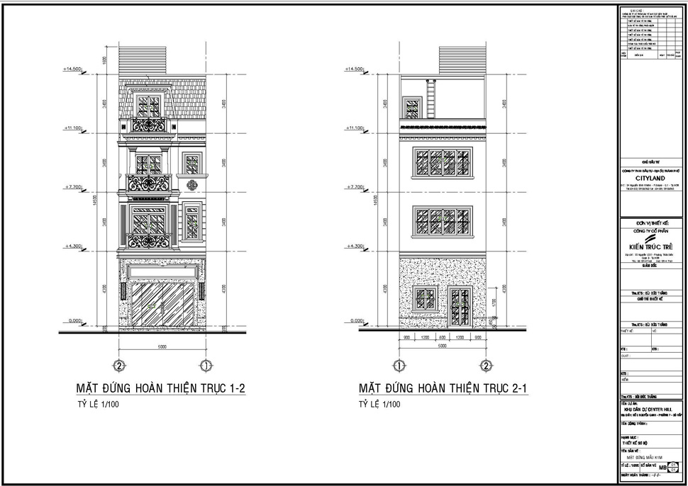 Mẫu K1M (99.50m2)