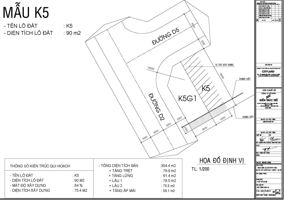 Mẫu K5 (90m2)