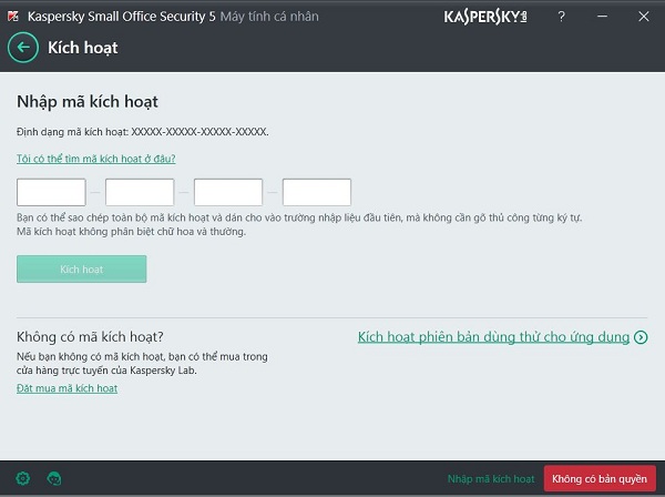 Hướng dẫn cài Kaspersky Small Office Security 5