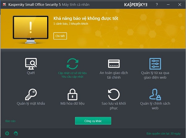 Hướng dẫn cài Kaspersky Small Office Security 5