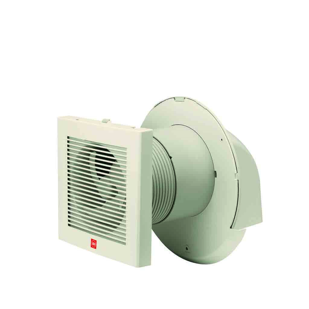 Quạt hút âm tường, có nắp che mưa KDK - 15EGKA