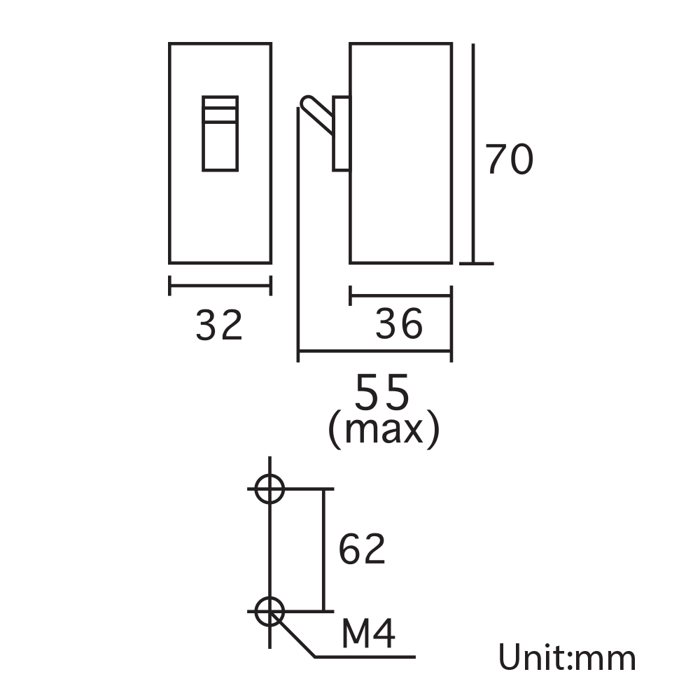 Cầu dao bảo vệ quá tải và ngắn mạch HB 2P1E - BS11106TV