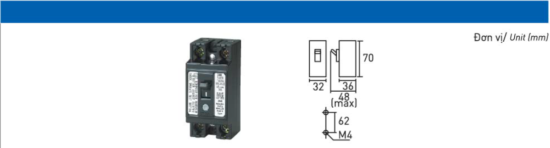 Cầu dao chống dòng rò ELB 2P2E - BJS1532S1V