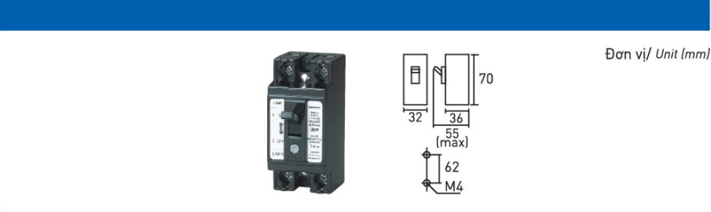 Cầu dao chống dòng rò ELB 2P0E - BJS3030NA2