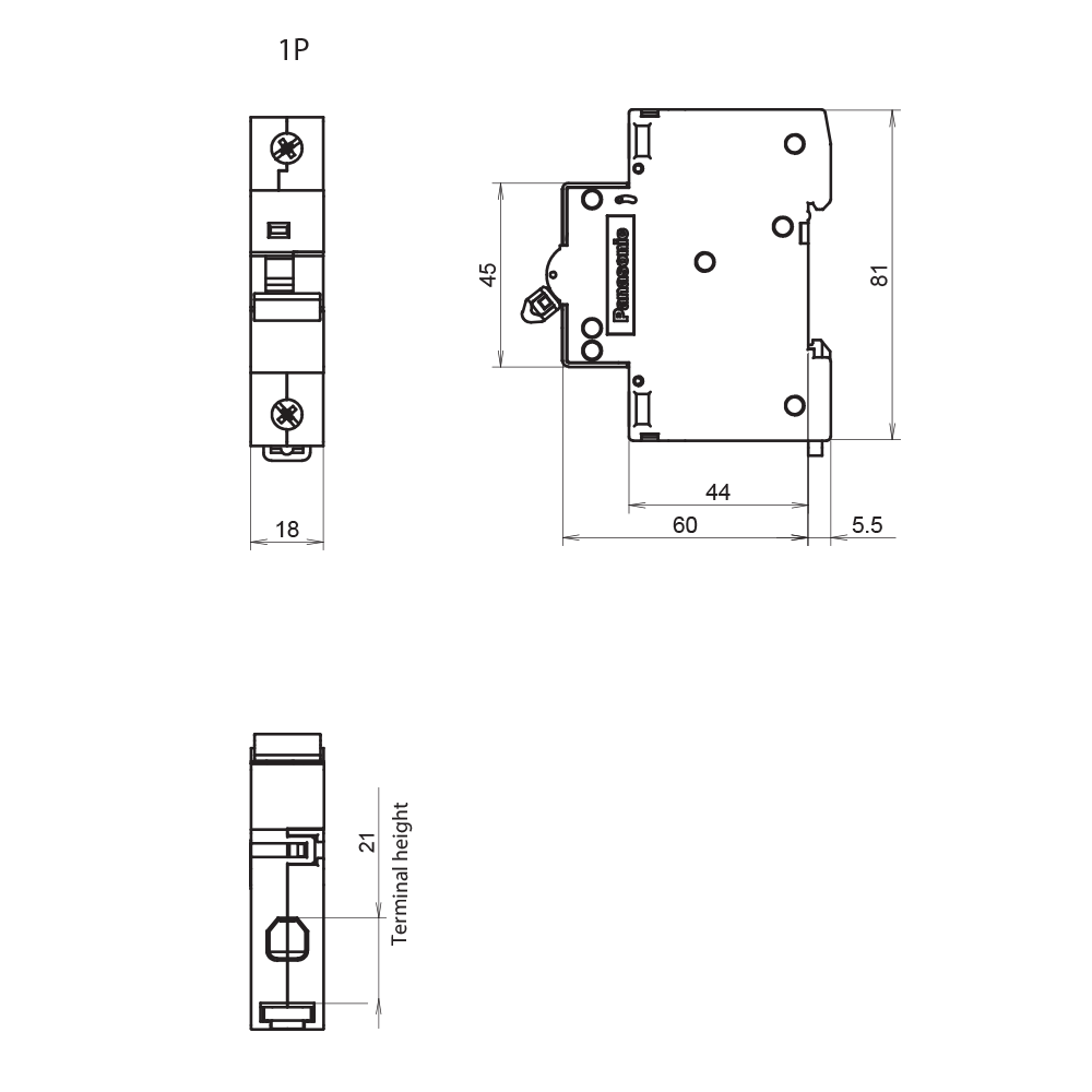 Cầu dao tự động DIN MCB 1P - BBD1161CNV