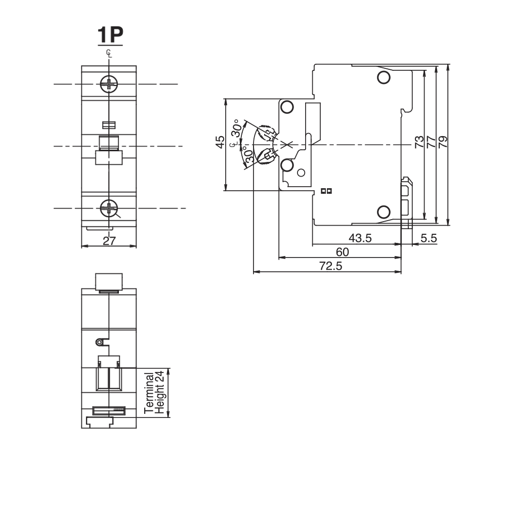Cầu dao tự động DIN MCB 1P - BBD10801CHV